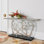 Sculpted 74'' W Solid Wood Console Table