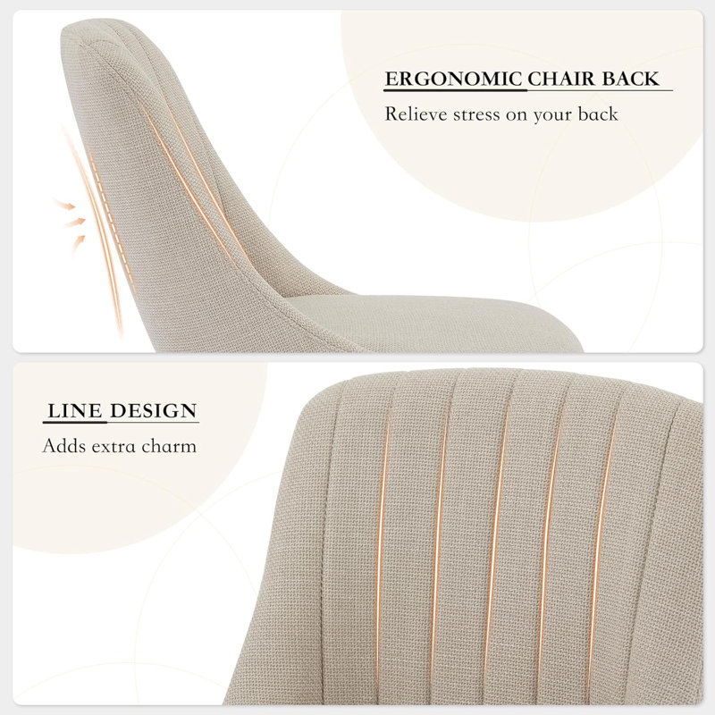 Ensemble de 2 chaises de salle à manger rembourrées Modern