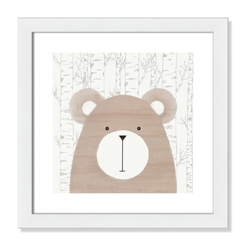 Friends 1 Framed Art, 16" H x 16" W x 0.6" D, White Flat Framed
