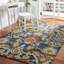 Floral Wool Hand Tufted Area Rug-221268730-258503431