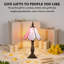 Lampe de table Tiffany rose à 1 lumière de 7 pouces, style artisanal en verre coloré-416853412