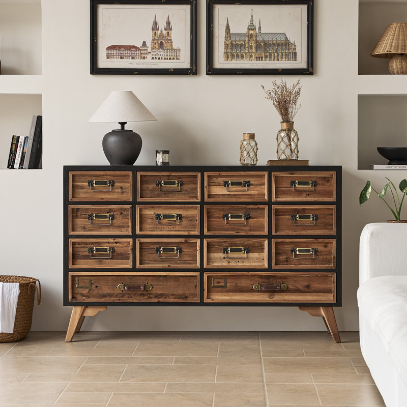Solid Wood 0 - Door Rectangle Accent Cabinet