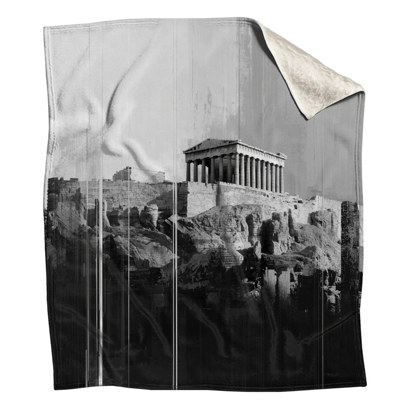 Couvertures du Parthénon grec ancien, L 50 po x H 60 po
