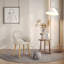 49.5cm H Luxury Fabric Upholstered Dining Chair with Wooden Legs-759353823-758737231