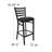 Prompton Modern Ladder Back Metal Restaurant Chairs (Set of 2) by Flash Furniture-1721514236-1721514239