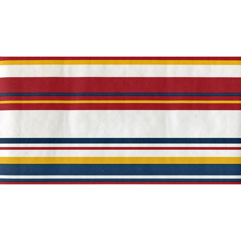Bordure de papier peint l 15 pi x l 6,5 po geometric stripes Arseni