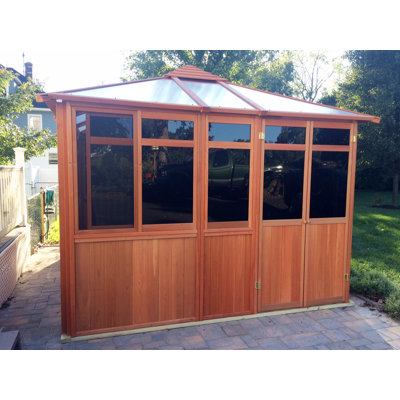Solarus 10.5 Ft. W x 12.5 Ft. D Solid Wood Patio Gazebo