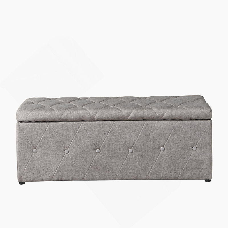 Ensemble de repose-pieds rectangulaire 1 pièce en tissu de lin avec 2 repose-pieds