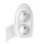 Bidet de toilette avec douchette à double jet pour le lavage avant et arrière, deux poignées de réglage de la fonction de l'eau, s'adapte à la plupart des sièges, option hygiénique, contrôle de la direction du débit féminin, alternative
