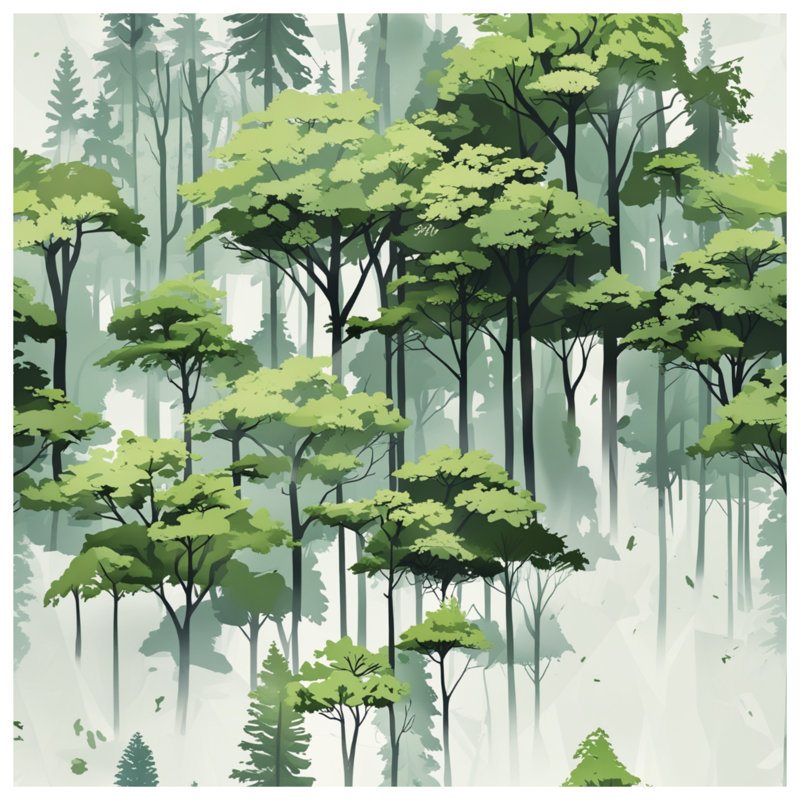 Toile Lush Green Forest, 20 x 24 pouces