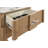 Bittinger 2-Drawer Nightstand with Sintered Stone Top and Curved Drawer Fronts, Light Oak