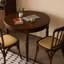 Brown Round Solid Wood Dining table-886072604