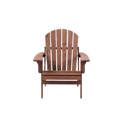 Outdoor Wooden Folding Chair - Oversize With Construction Ideal For Garden, Backyard, Porch, Deck Foldable Design Heavyweight People For Deck, Area