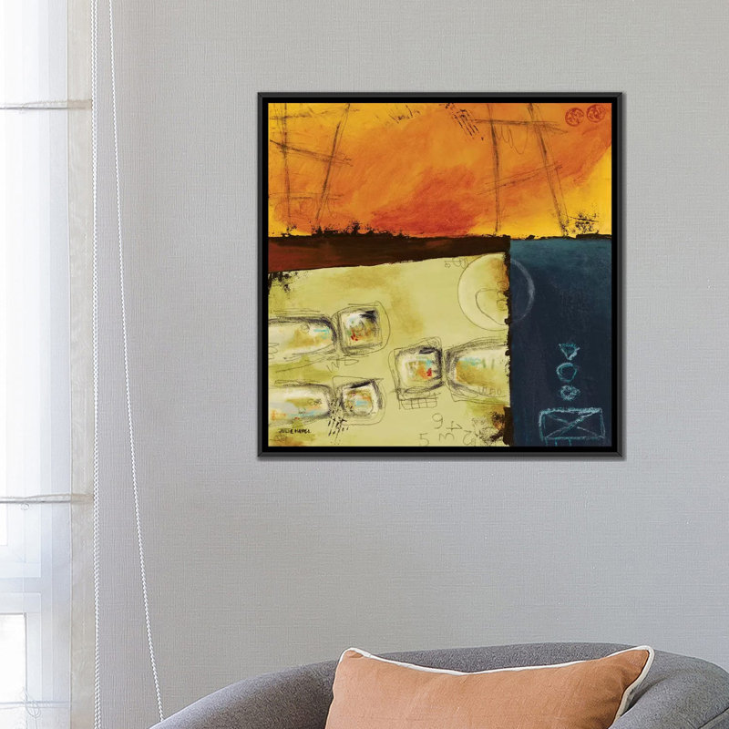 «Unity III», reproduction sur toile, H 18 po x l 18 po x P 1,5 po, Toile avec cadre noir, Pas de tapis
