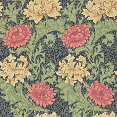Chrysanthemum 10.05m x 52cm Matte Wallpaper Roll