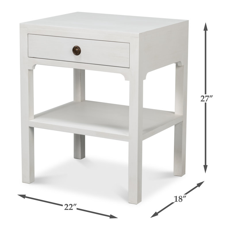 Windy Solid Wood End Table