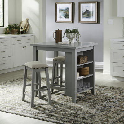 Tenny Counter Height Dining Set with Storage