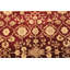 Grand tapis Agra indien à motif rouge sur fond rouge