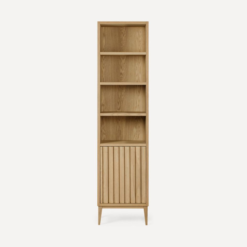 Armoire à linge autoportante Sinca, Chêne blanc