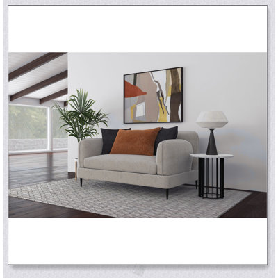 Causeuse rembourrée Repley Latte Chenille