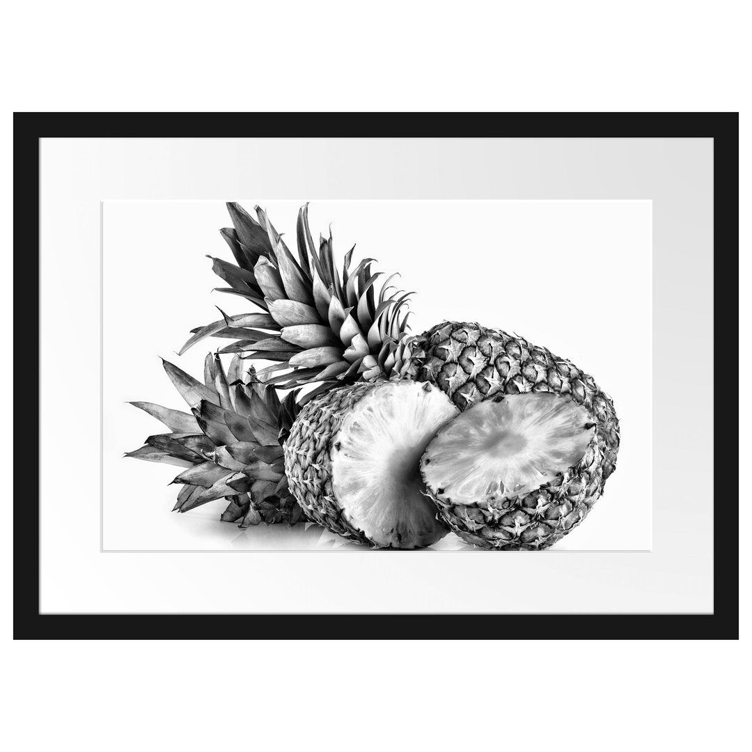 Gerahmtes Poster Frische Ananas