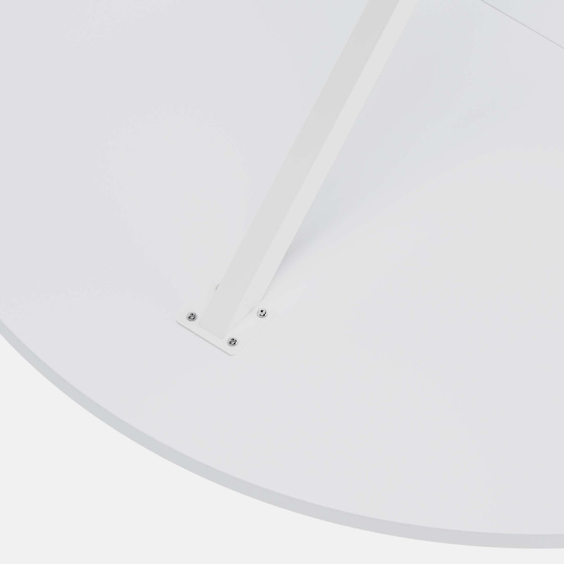 Table de salle à manger Modern, Blanc, H 29,53 po x L 47,24 po x l 47,24 po
