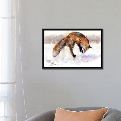 « Jumping Fox » par Dean Crouser, reproduction d’art