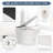 Heated Seat Smart Toilet, Tankless, Automatic Flush, Foot Sensor, Blue Night Light, Soft Close Cover, White