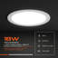 Recessed Ceiling Downlights Cool White 6400K Ultra Slim Flush Mount Panel Lights Adjustable Spot Lights for Home Kitchen Bedroom Bathroom  5 Pack-129879756