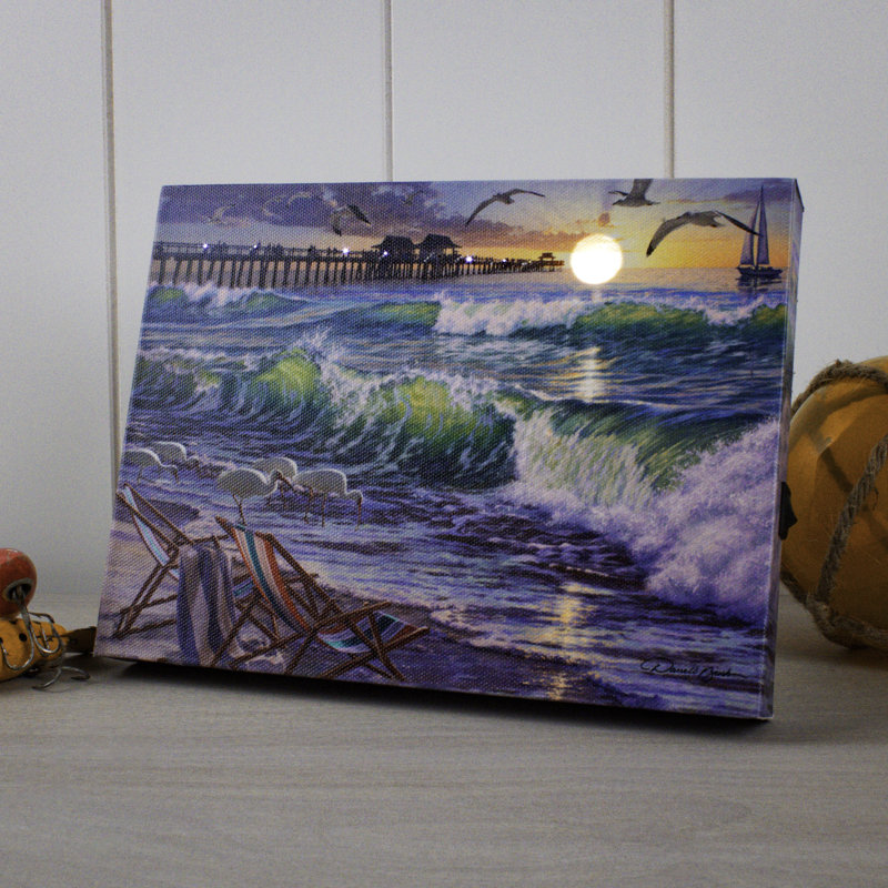 Toile de table éclairée 8 x 6 Barbary - Seaside Escape