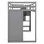Lit mezzanine simple avec placards Jaico