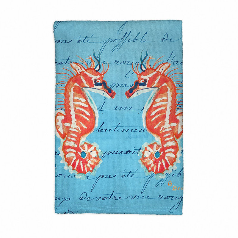 Serviette de thé en cheval corail sea
