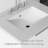 24"Cultured Marble Basin Sink, 2" Thick Profile, Triple Faucet Holes, Sink Only, Cabinet Not Included, Fits Bathroom Vanity Cabinets, Granite