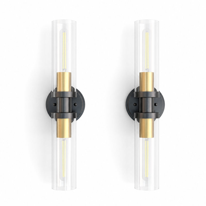 2-Head Barbell Cylindrical Wall Lamp