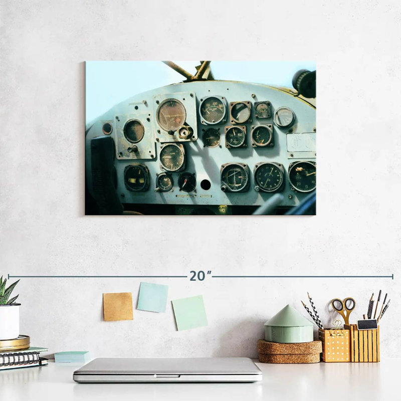 Mehar Helicopter Control Panel, 8" H x 12" W