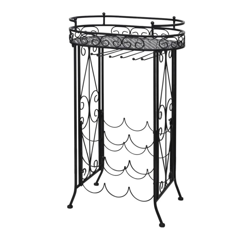 Buenrostro Floor Wine Bottle Rack Black