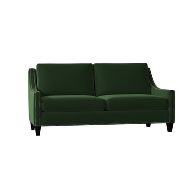 Canapé à accoudoirs carrés en mélange de polyester avec coussins réversibles Aspen