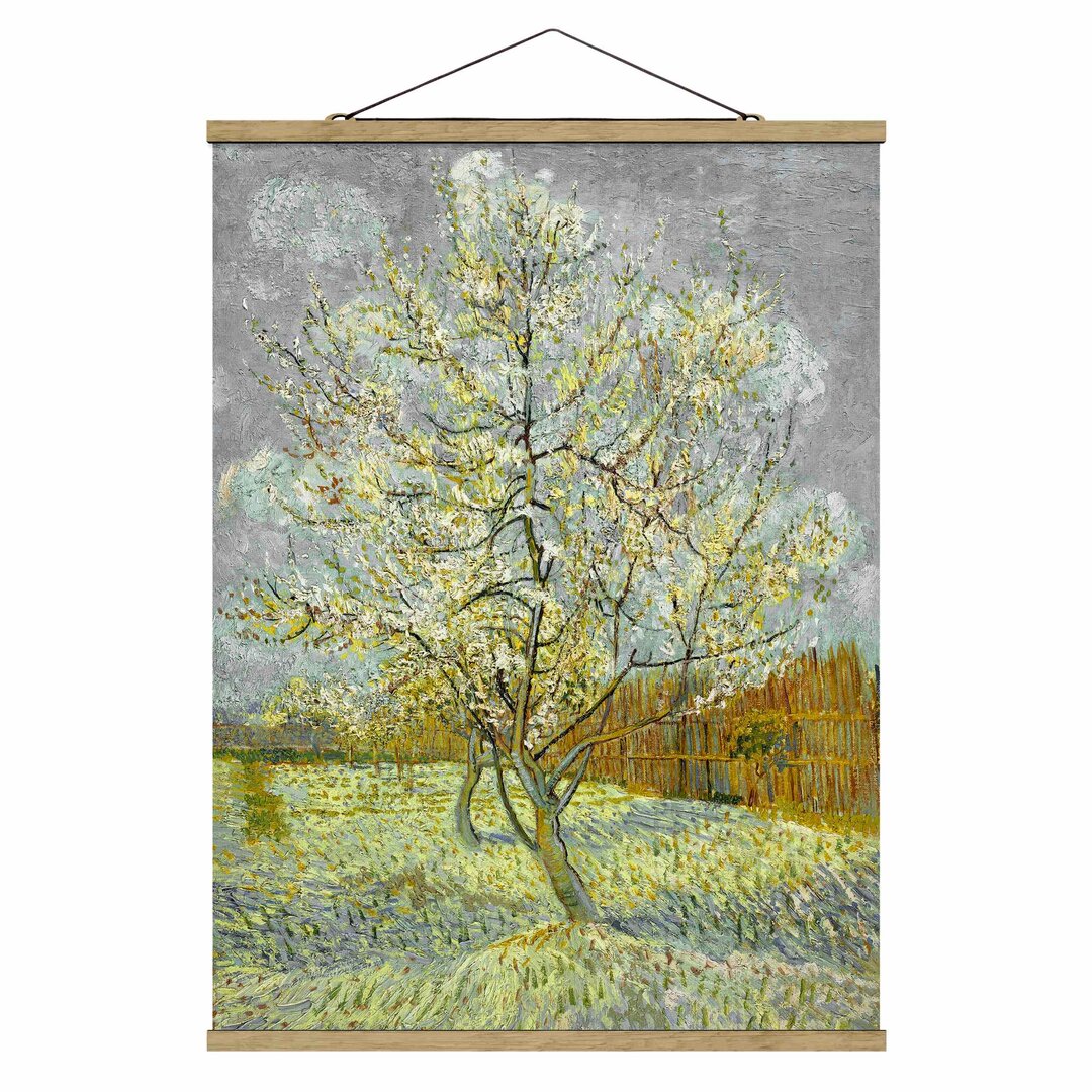 Kunstdruck Peach Tree Pink von Vincent Van Gogh