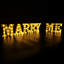 8,7 po de hauteur avec DEL Marry ME