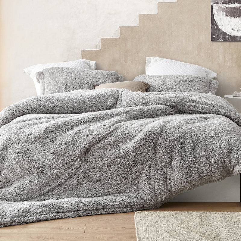 Baffle Box Stitch Comforter Set, King Comforter + 2 Shams