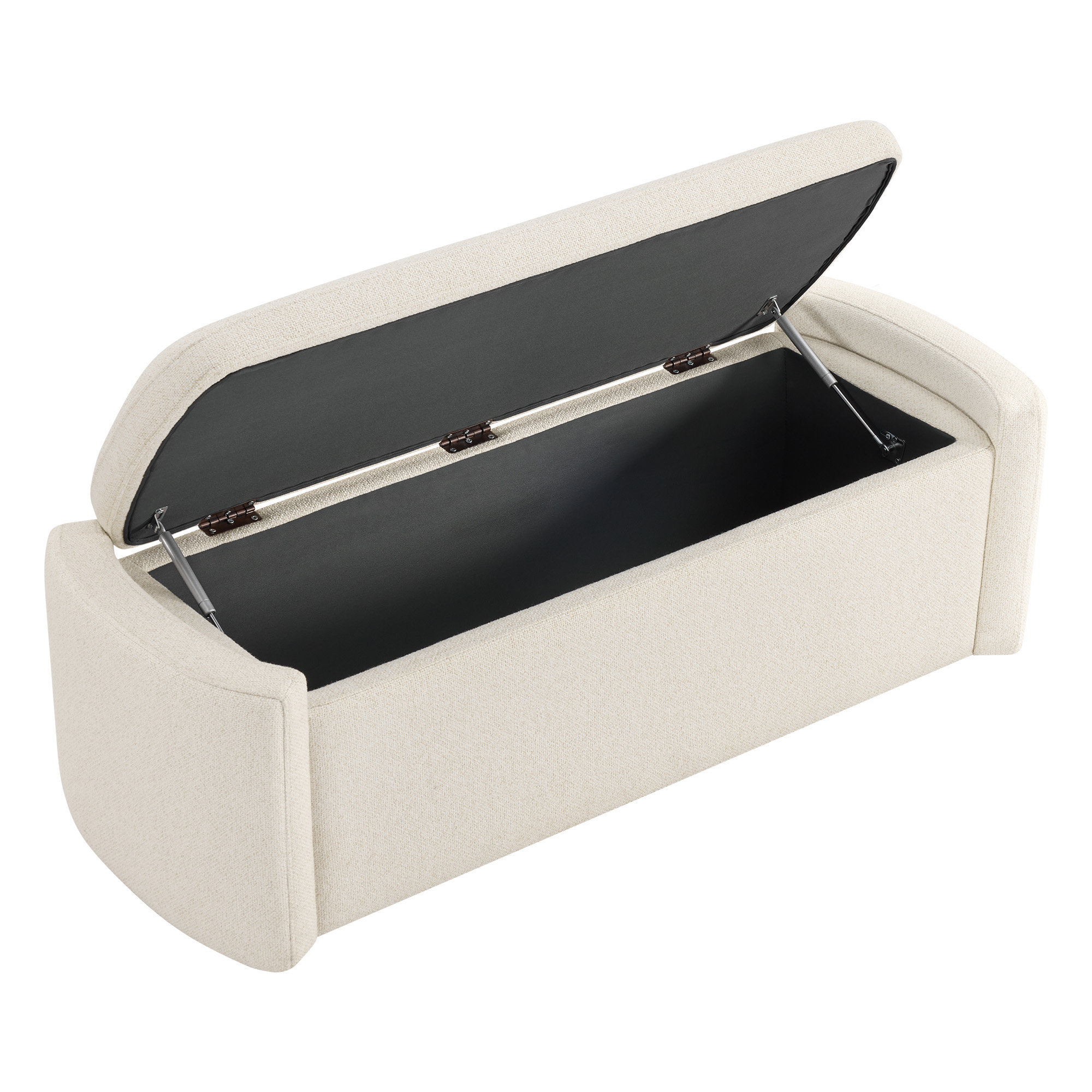 Upholstered Ottoman, Lila Linen