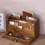 Wooden Office Study Desk Organiser Magazine Book Photos Storage Holder With Drawer