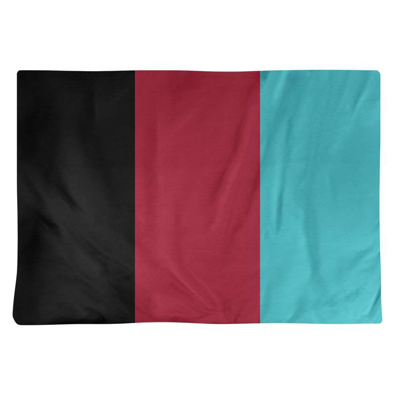 Récapitulatif en coton 18 po arizona, Noir / rouge Sedona / bleu sarcelle