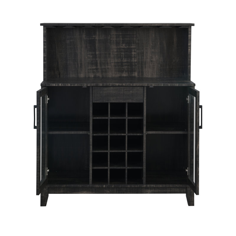 Dunwich 38.4'' Bar Cabinet, Charcoal