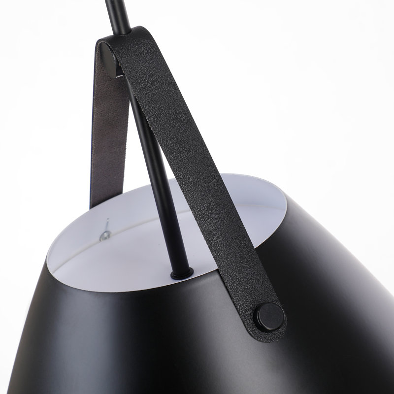 Luminaire suspendu moderne 1 lumière, Noir mat