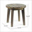 Table d'appoint d'extérieur en bois d'acacia durable avec conception à lattes classique, parfaite pour la terrasse et la cour