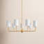 Lustre à intensité variable en acier 9 lumières l 36 po Rowley-1643038422
