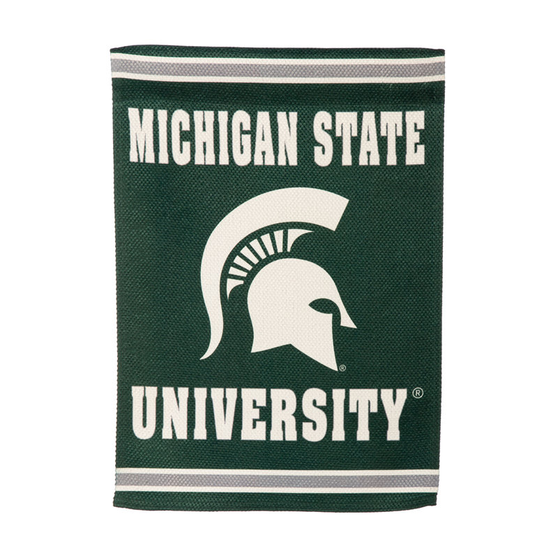 Michigan State University Double-Sided Suede House Flag