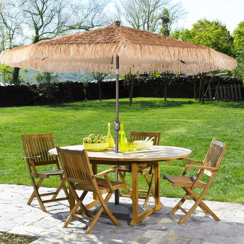 Casida Thatched Market Umbrella, 99.6" H x 116.4" W x 116.4" D
