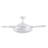 48" Retractable Blade Ceiling Fan with Light and Remote, Modern Fandelier Ceiling Fan, Patented Design Technology, Stronger Thicker Blades, White-1735298565
